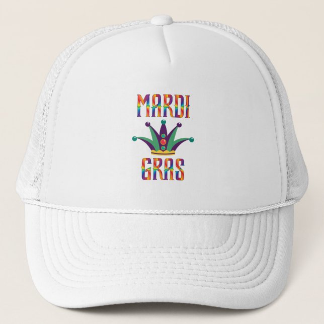 Casquette Chapeau de camion Mardi Gras (Devant)