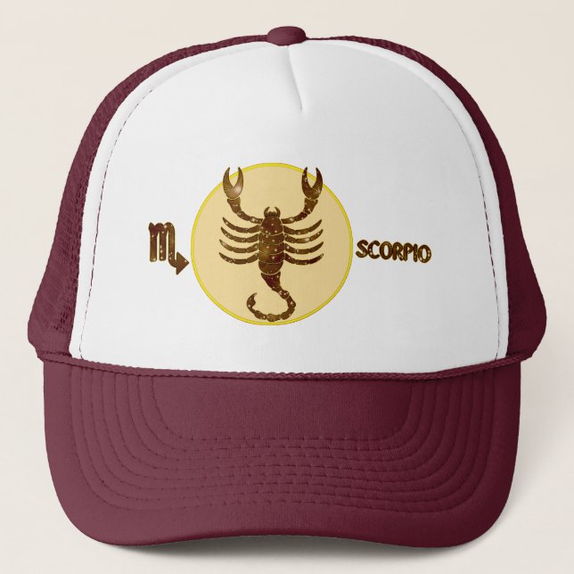 Casquette Chapeau de camion moderne brodé Scorpio Topaz (Devant)