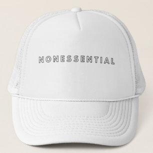 Casquette Chapeau de camion non essentiel