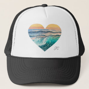 Casquette Chapeau de camion océanique Heart
