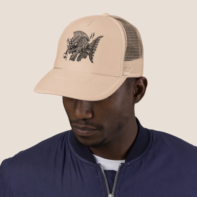 Casquette Chapeau de camion Osakana2022 (En situation)