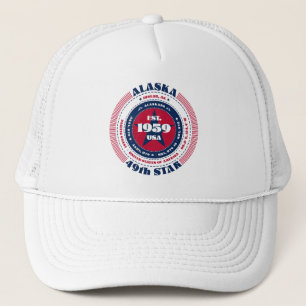 Casquette Chapeau de camion patriotique circulaire de l'État