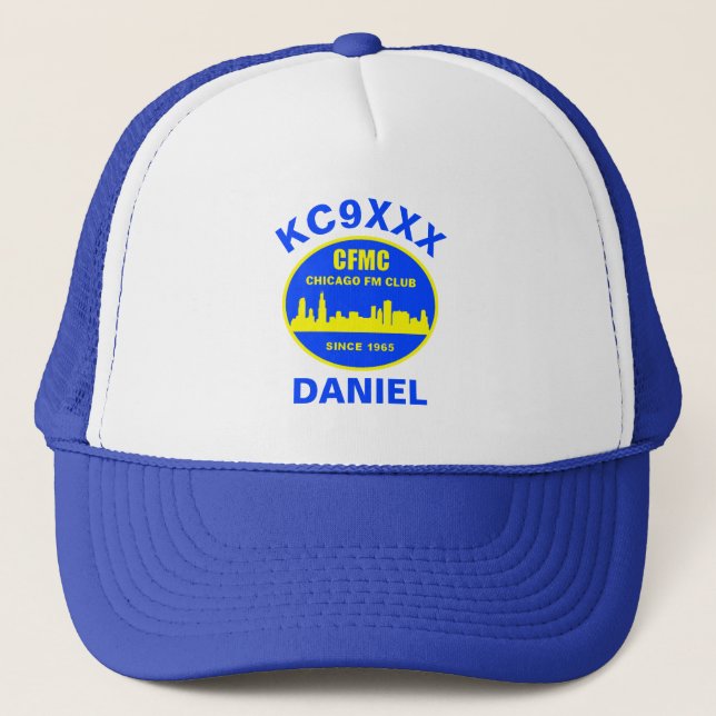 Casquette Chapeau de camion personnalisé avec appel et nom (Devant)