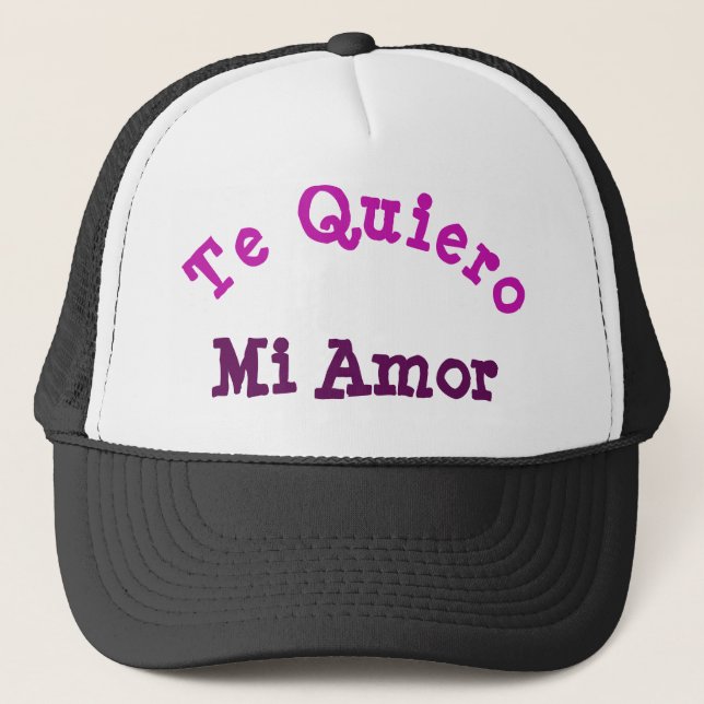 Casquette Chapeau de camion Quiero Mi Amor (Devant)