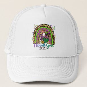 Casquette Chapeau de camion Rainbow Mardi Gras