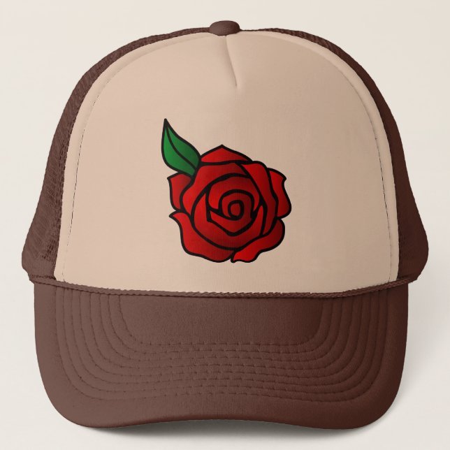 Casquette Chapeau de camion rose (Devant)