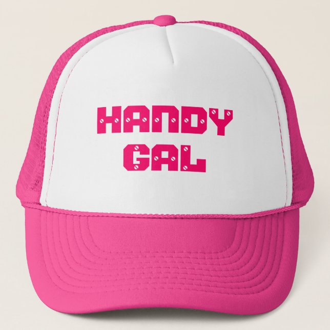 Casquette Chapeau de camion rose Gal (Devant)