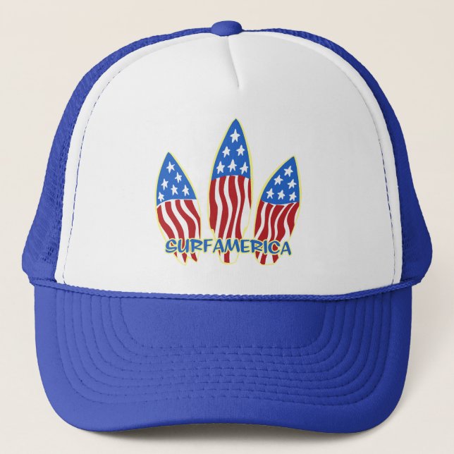 Casquette Chapeau de camion surf America (Devant)