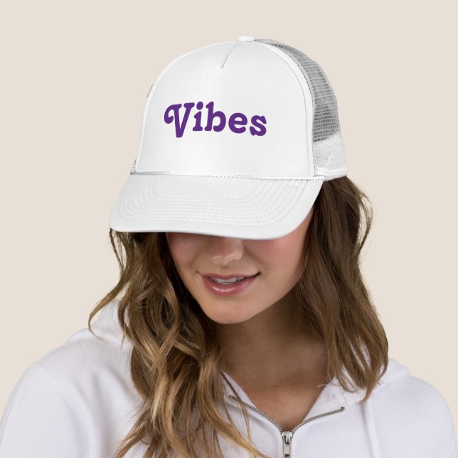 Casquette Chapeau de camion Vibes (En situation)