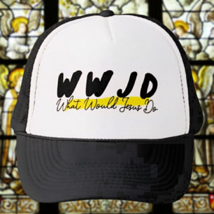 Casquette Chapeau de camion WWJD - "Que ferait Jésus" Bold