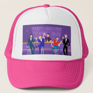 Casquette Chapeau de camionnette à barre rétro