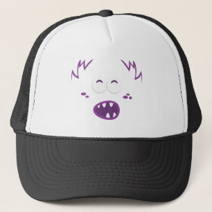 Casquette Chapeau de camionnette à visage pourpre monstre
