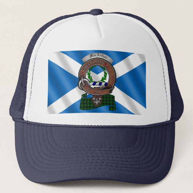 Casquette Chapeau de camionnette de badge MacArthur Clan (Devant)