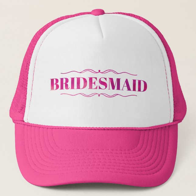 Casquette Chapeau de camionnette de Bridesmaid (Devant)
