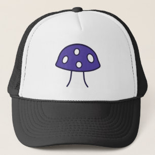 Casquette Chapeau de camionnette de champignons pourpres
