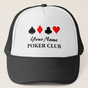 Casquette Chapeau de camionnette de club de poker personnali