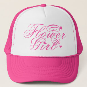 Casquette Chapeau de camionnette de fille de fleurs