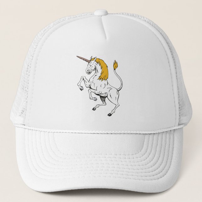 Casquette Chapeau de camionnette de puissance Unicorne (Devant)