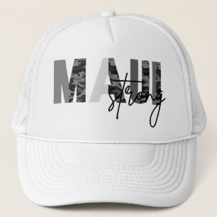 Casquette Chapeau de camionnette Motif de l'armée grise Maui