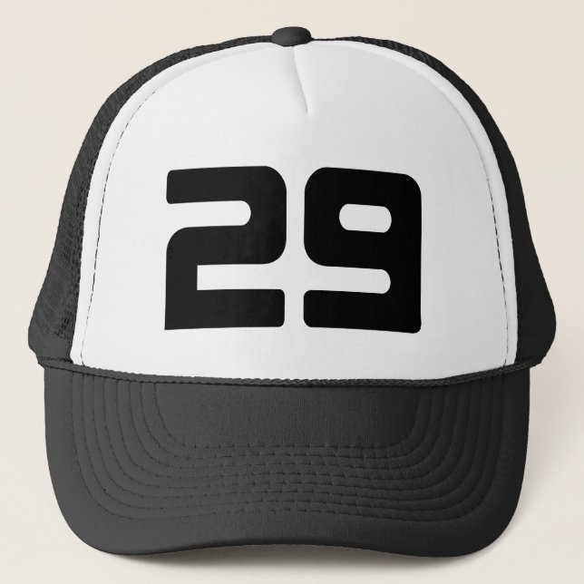 Casquette Chapeau de camionnette noir 29e anniversaire de la (Devant)