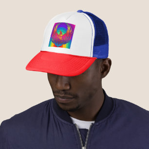 Casquette Chapeau de camionnette Rainbow Dragon
