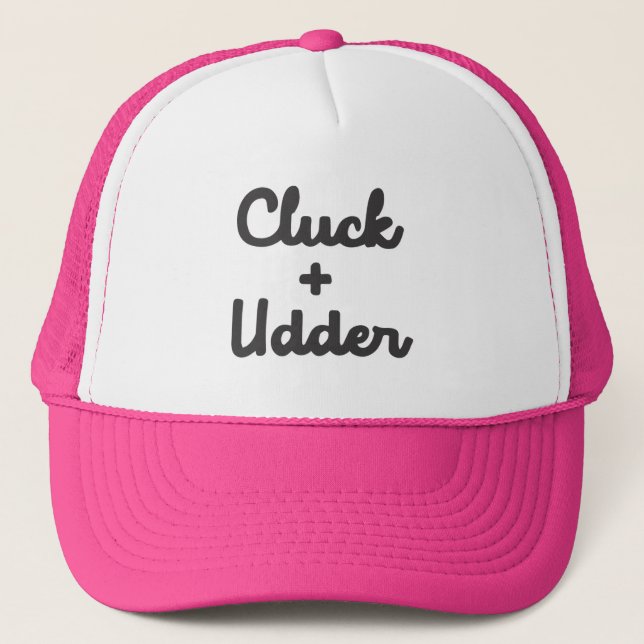 Casquette Chapeau de camionnette rose et de camionnette usée (Devant)