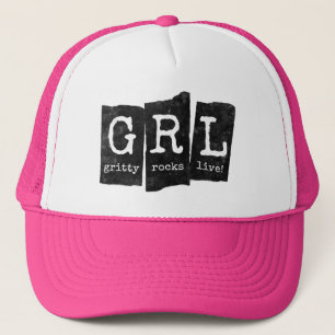 Casquette Chapeau de camionnette rose GRL