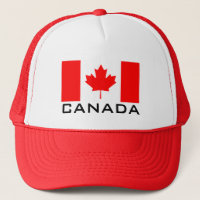 Chapeau de camionnette rouge de la fête du Canada
