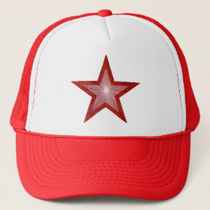 Casquette Chapeau de camionneur à deux tons Red Star