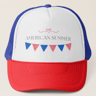 Casquette Chapeau de camionneur américain d'été