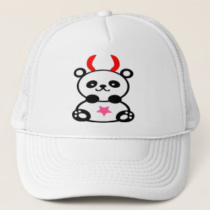 Casquette ♫♥Chapeau de camionneur bébé-panda diaboliquement