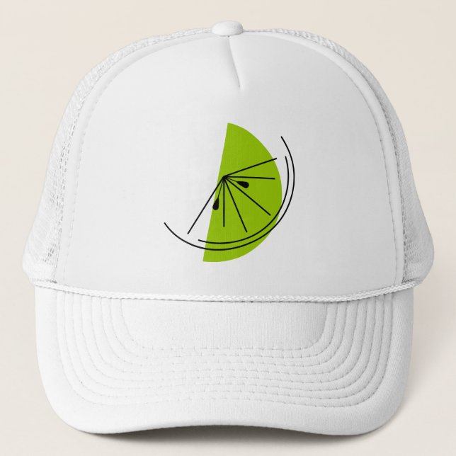 Casquette Chapeau de camionneur Citrus Lime (Devant)