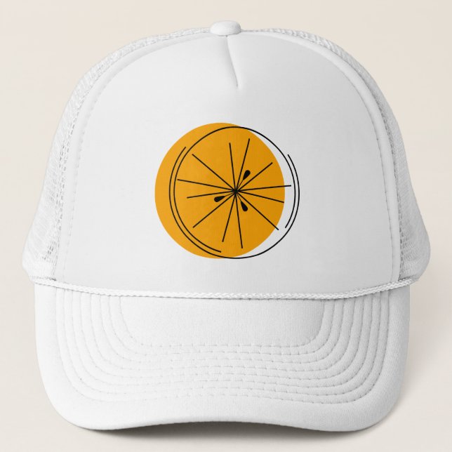 Casquette Chapeau de camionneur Citrus Orange (Devant)