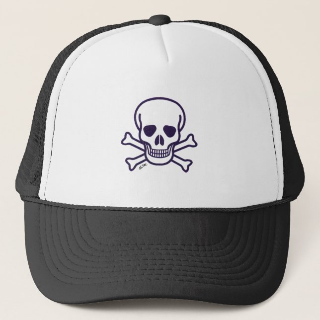 Casquette Chapeau de camionneur crâne n os (Devant)