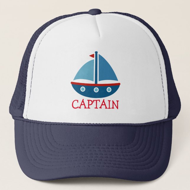 Casquette Chapeau de camionneur de bateau jouet nautique pou (Devant)