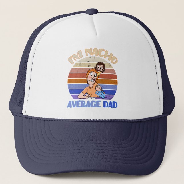 Casquette Chapeau de camionneur de fête des pères drôle (Devant)
