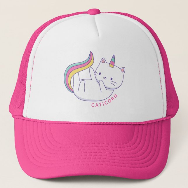 Casquette Chapeau de camionneur de maïs transgénique Rainbow (Devant)