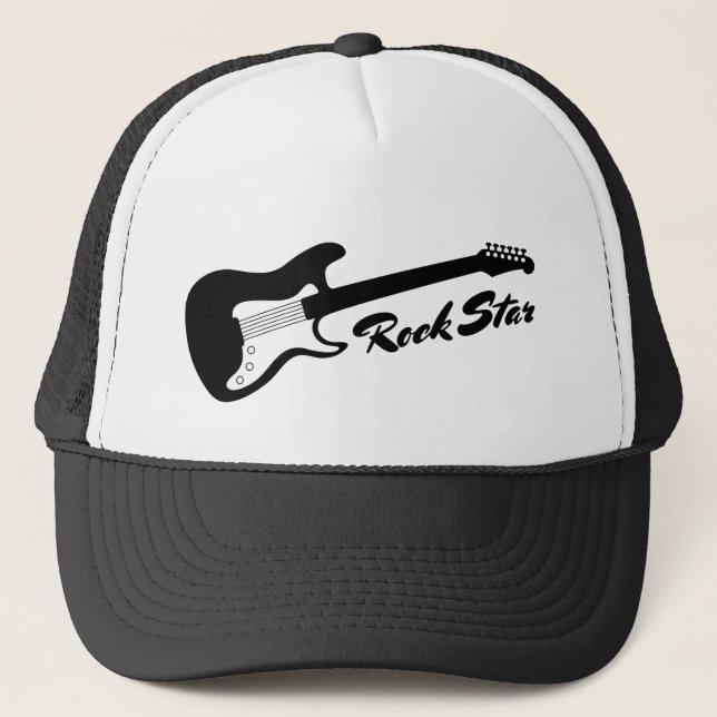 Casquette Chapeau de camionneur de musique rock star (Devant)