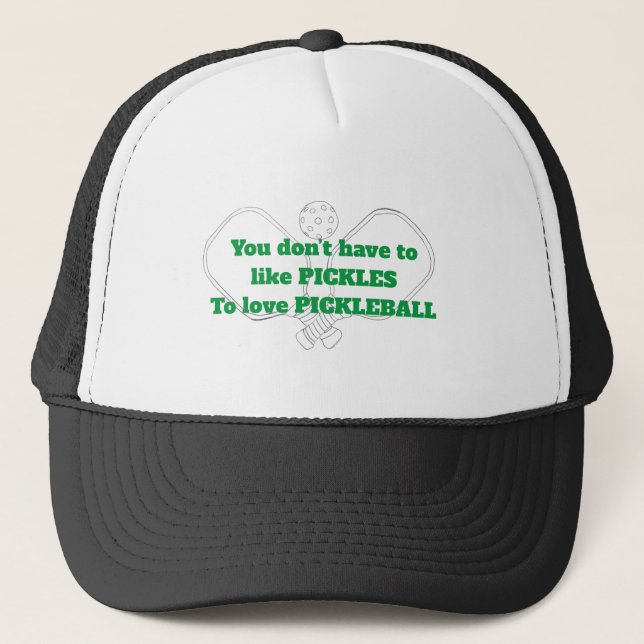 Casquette Chapeau de camionneur de pickleball (Devant)