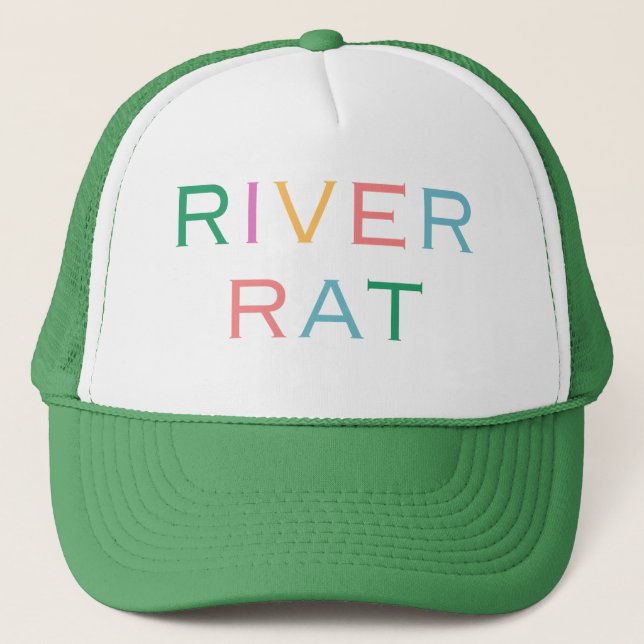 Casquette Chapeau de camionneur de rat de rivière (Devant)