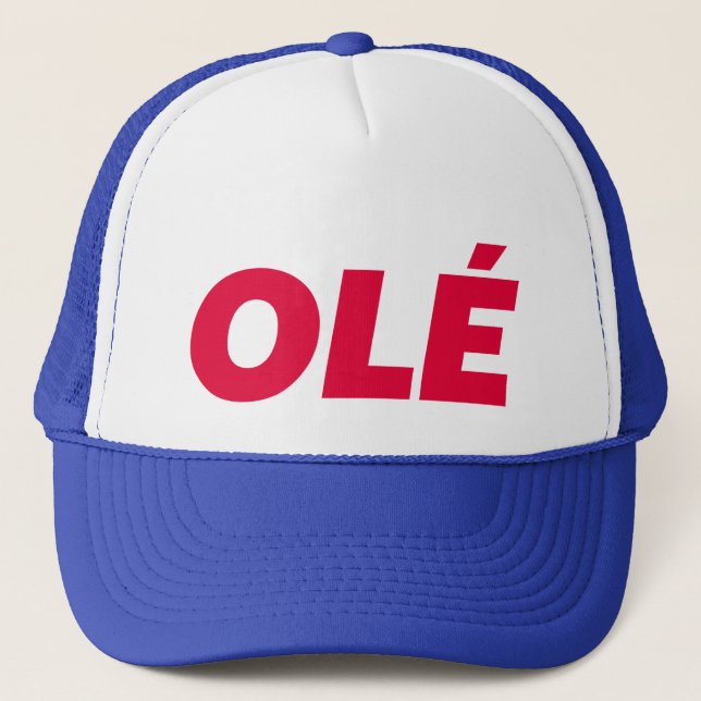 Casquette chapeau de camionneur de slogan OLE fun (Devant)