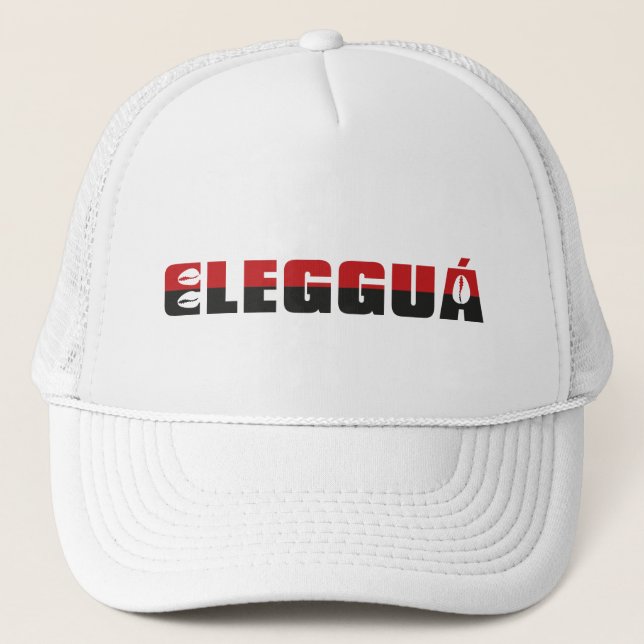 Casquette Chapeau de camionneur Eleggua Laroye, tout blanc (Devant)