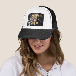 Casquette chapeau de camionneur Fireworks 6 4 juillet