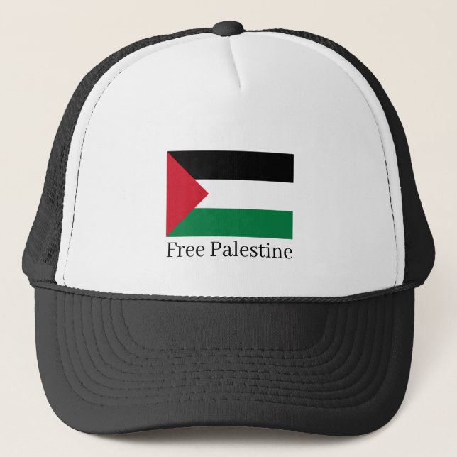 Casquette Chapeau de camionneur Free Palestine (Devant)