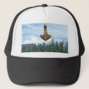 Casquette Chapeau de camionneur Gold Thor Hammer