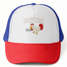Chapeau de camionneur humoristique jeu de poulet a
