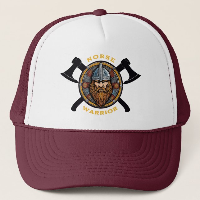 Casquette Chapeau de camionneur Norse Warrier (Devant)