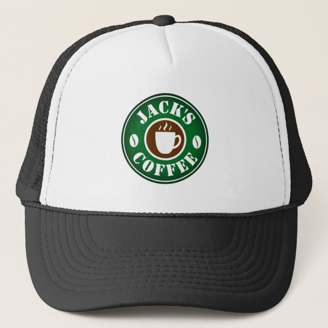 Casquette Chapeau de camionneur pour barista pour le logo fè (Devant)