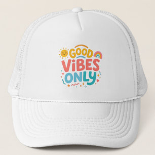 Casquette Chapeau de camionneur Rétro « Good vibes only »