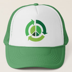 Casquette Chapeau de camionneur VIVANT VERT ET PAIX